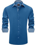 Men's Long Sleeve Stretch Dress Shirt Z398
