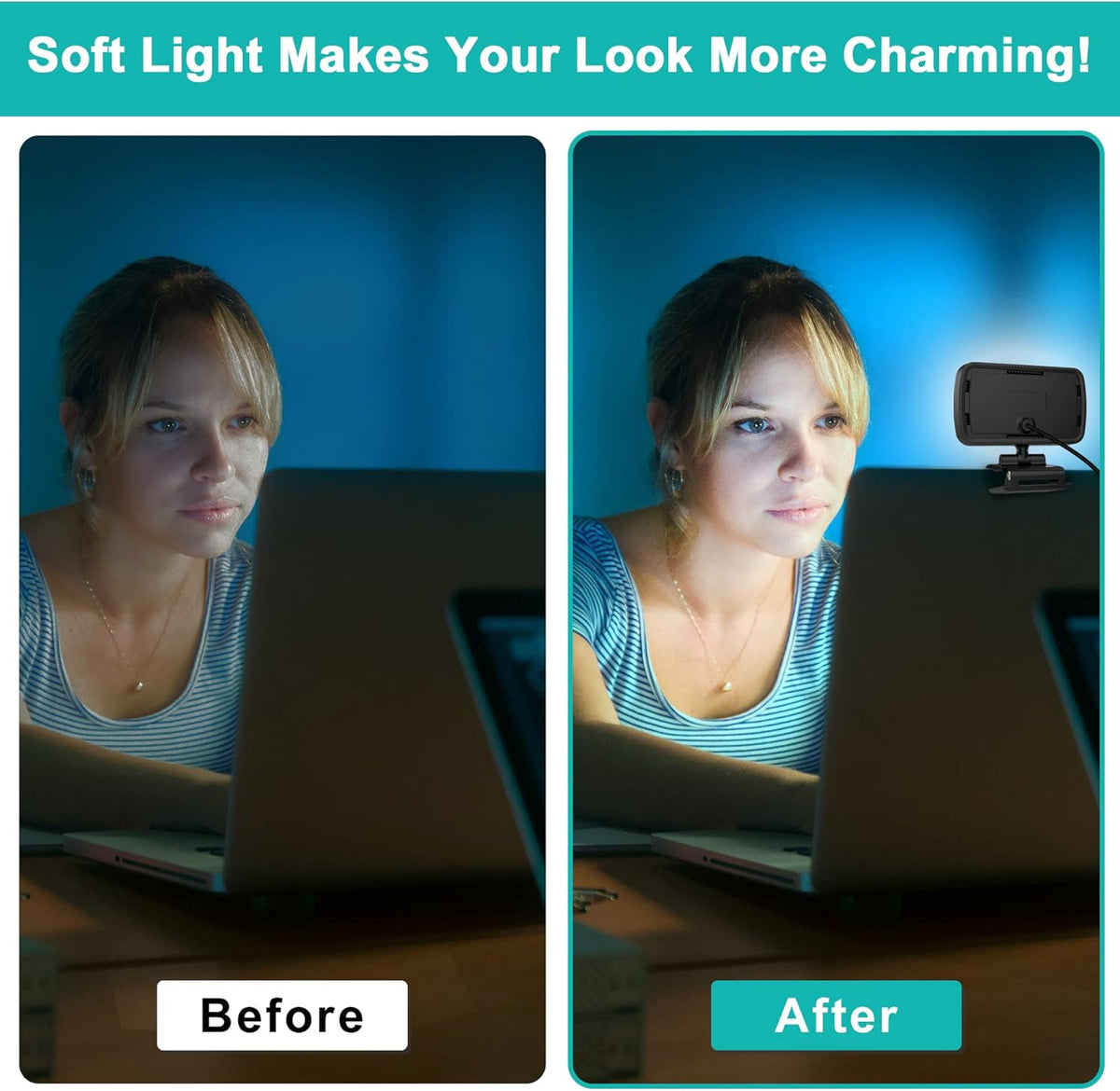 Video Conference Lighting with 3 Light Modes D69878