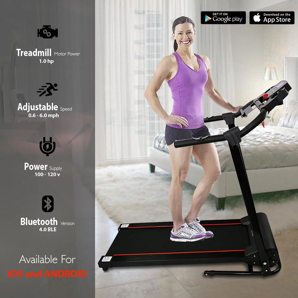 Foldable Treadmill with LCD D316386
