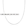 14kt White Gold Paper Clip Link Necklace G715