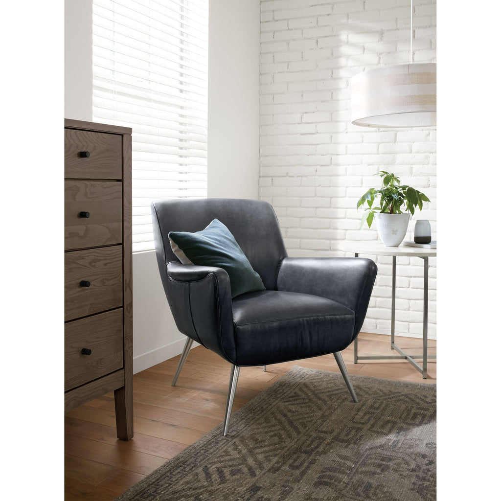 Round End Table 18 Diameter 22H in Stainless Steel with Ecru Quartz Top D21464