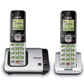 2-Handset Expandable Cordless Phone with Caller ID, Silver X7167