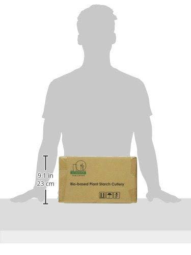 Plant Starch Cutlery Spoons 1000-Count P9533