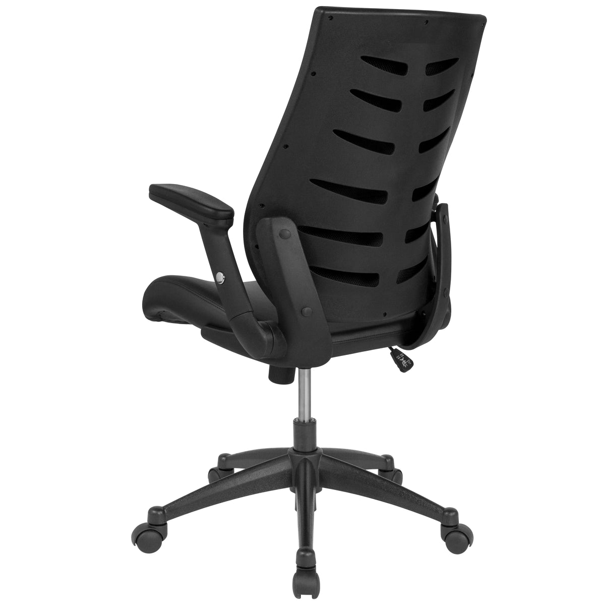 High Back Black Executive Swivel Office Chair with Adjustable Arms H317