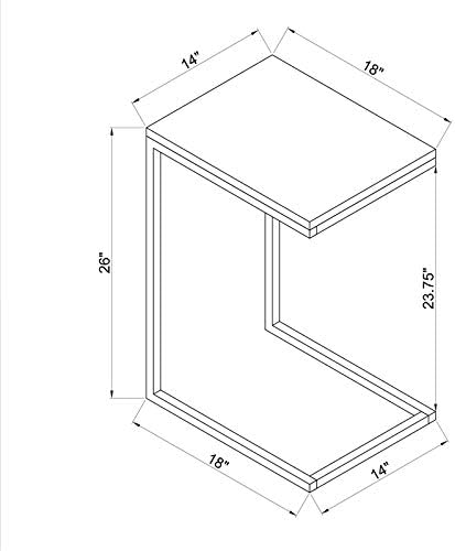 Gold Metal Accent C Table V61265