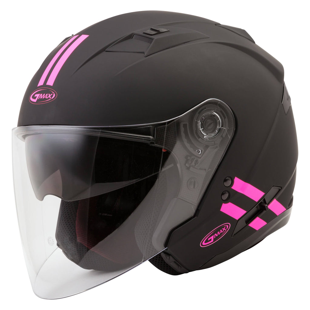 Matte Black/Pink Open-Face Helmet X759168