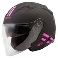 Matte Black/Pink Open-Face Helmet X759168