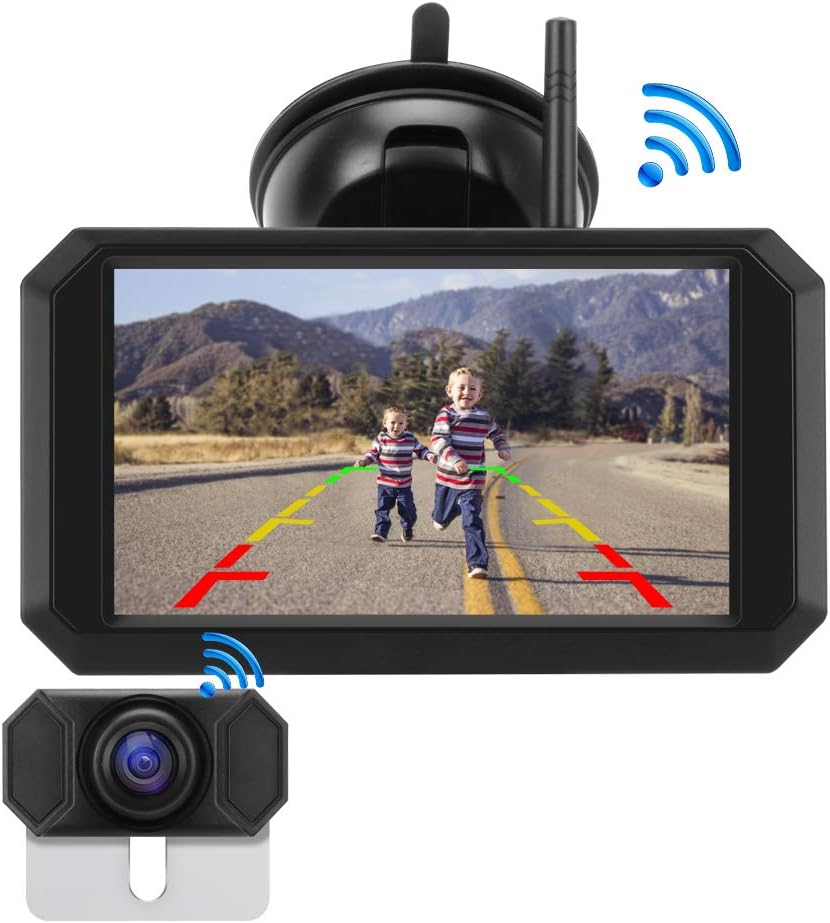 Wireless Backup Camera with 5'' Monitor, Waterproof Night Vision Camera M60251