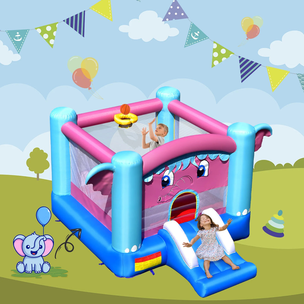 Inflatable Bounce House 3-in-1 Elephant Theme Castle J92276