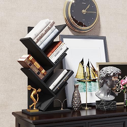 4 Tier Natural Wood Bookshelf Z90028