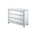 3-Drawer Antique Silver Cabinet W423706