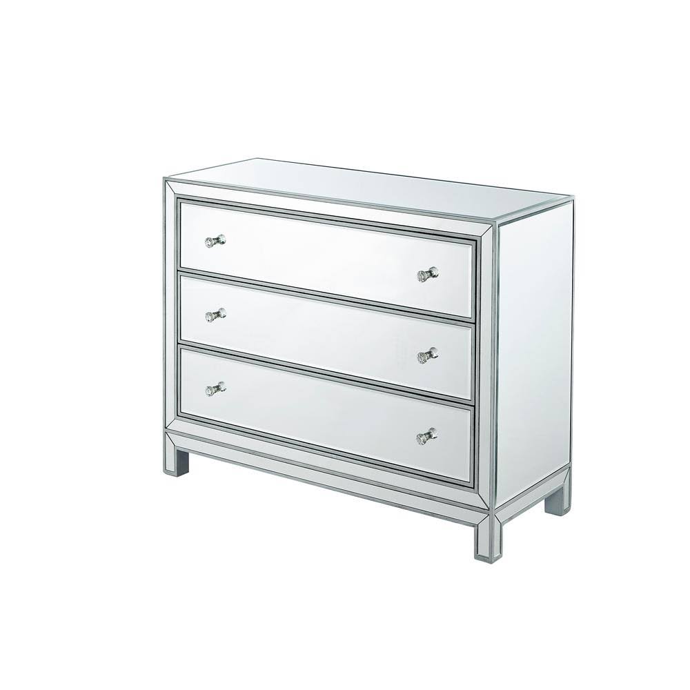 3-Drawer Antique Silver Cabinet W423706