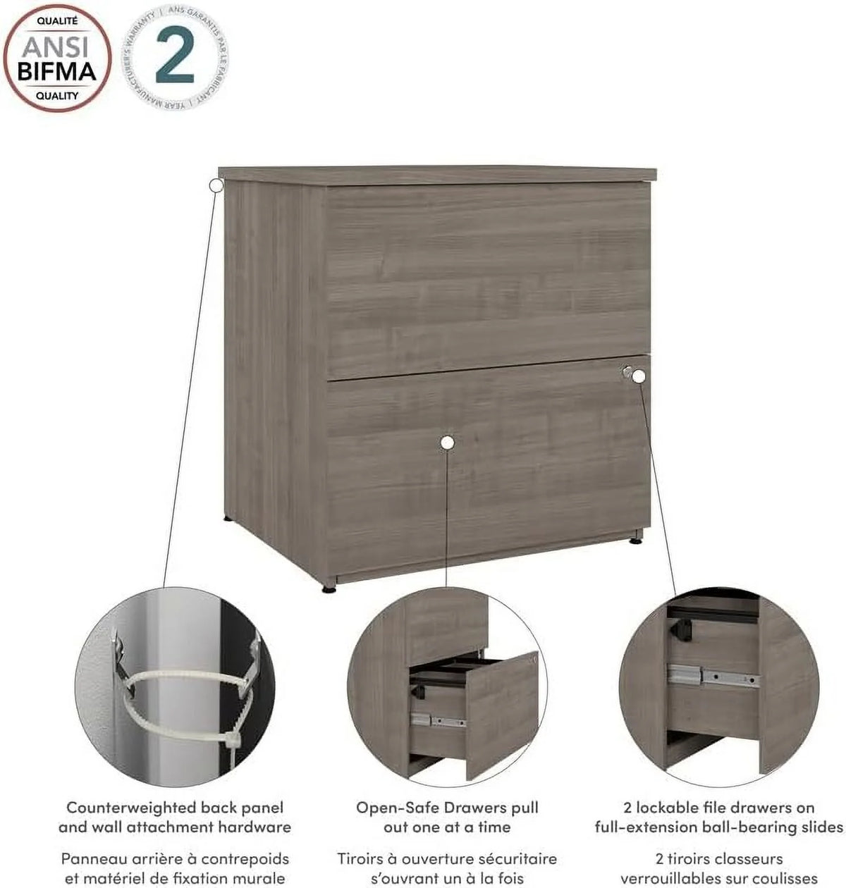 Engineered Wood Lateral File Cabinet B98132