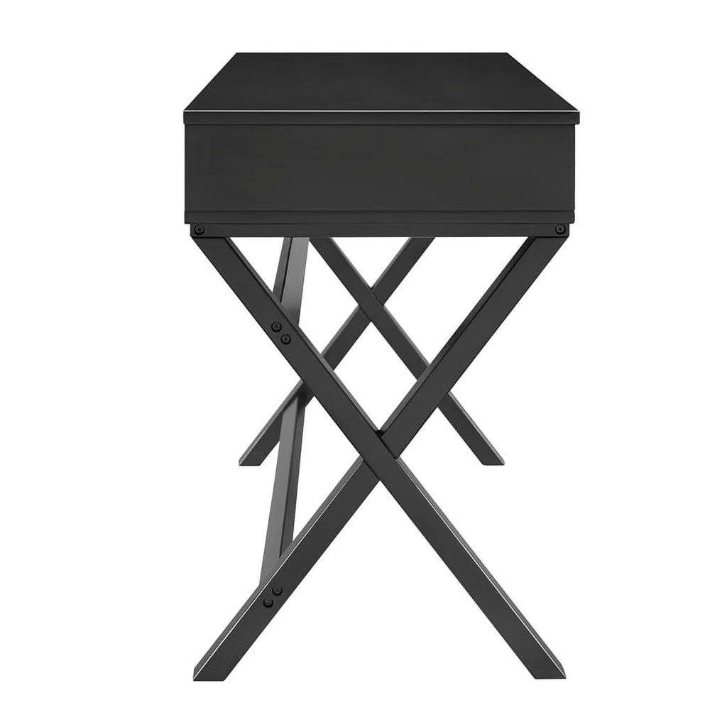 Black 2-Drawer Wood Desk K586099