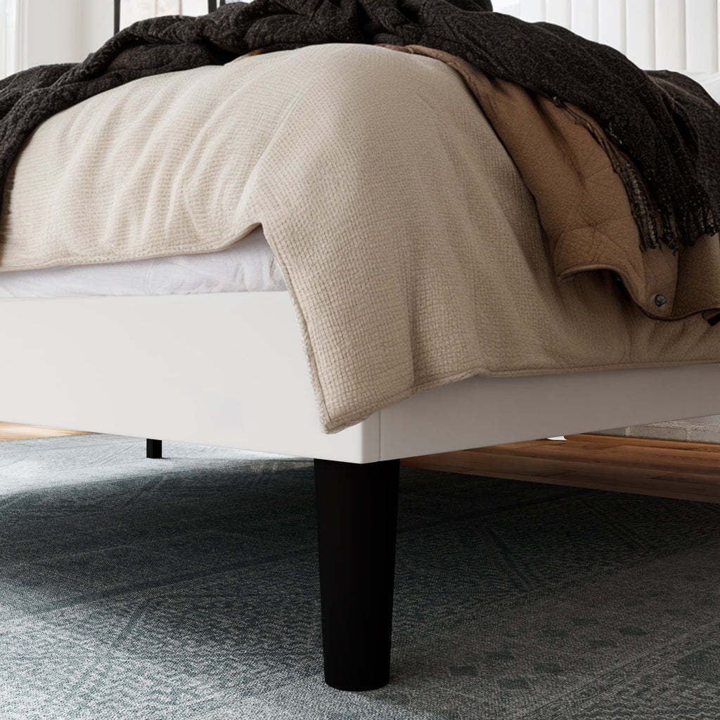 Queen Size Velvet Upholstered Platform Bed Frame P88077