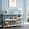 Modern Console Table with Storage Shelves Q275
