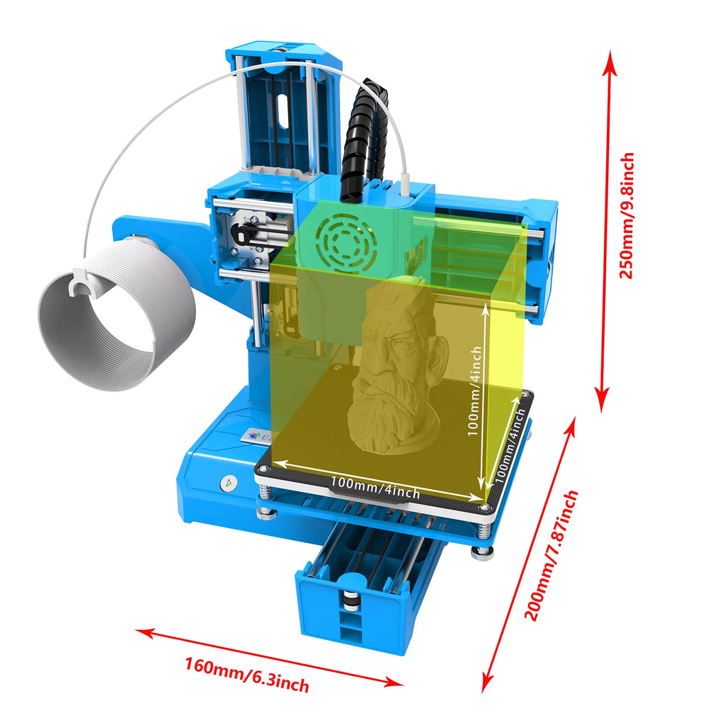Mini 3D Printer 100x100x100mm Print Size X615565