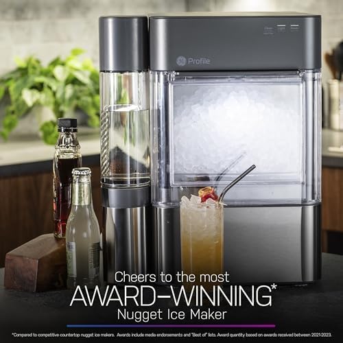 Stainless Steel Countertop Nugget Ice Maker with 1 Gallon Tank P814098