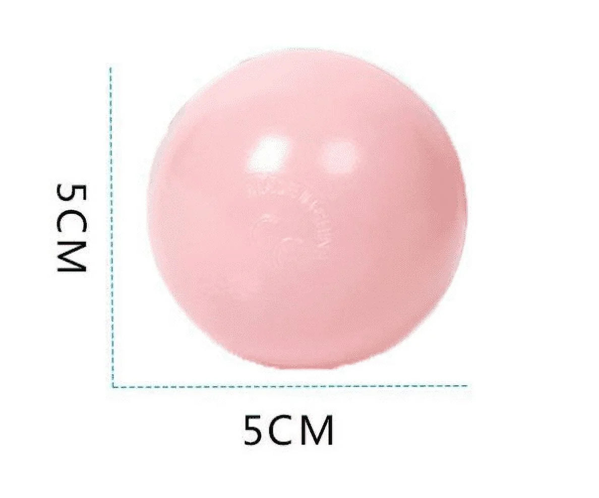 50 Soft Plastic Ball Pit Balls with Storage Bag A5113