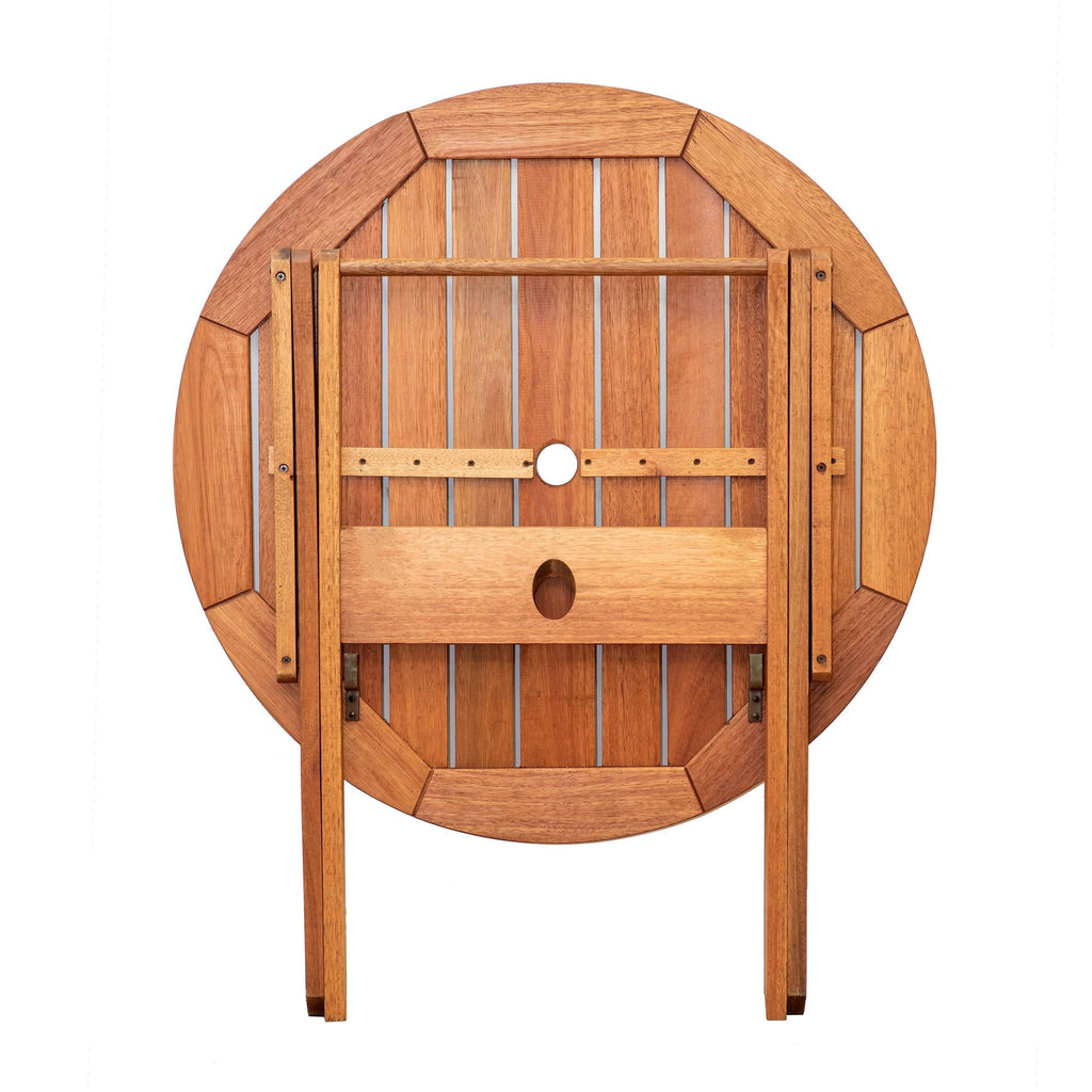 3-Piece Eucalyptus Wood Patio Dining Set S6752