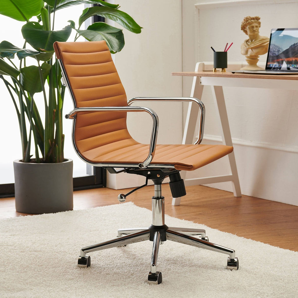 Tan Adjustable Swivel Office Chair M236988