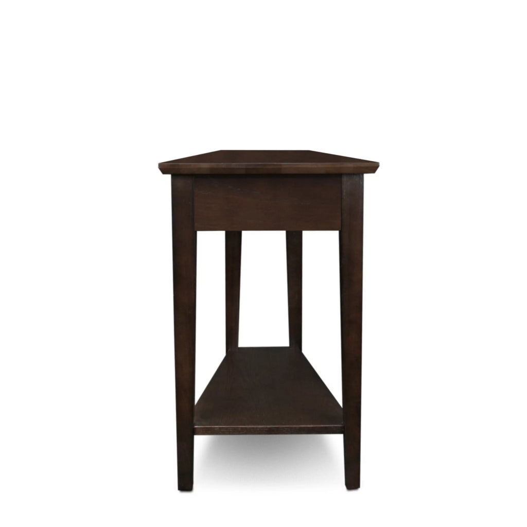 Compact Recliner Wedge Table in Chocolate Oak O930447