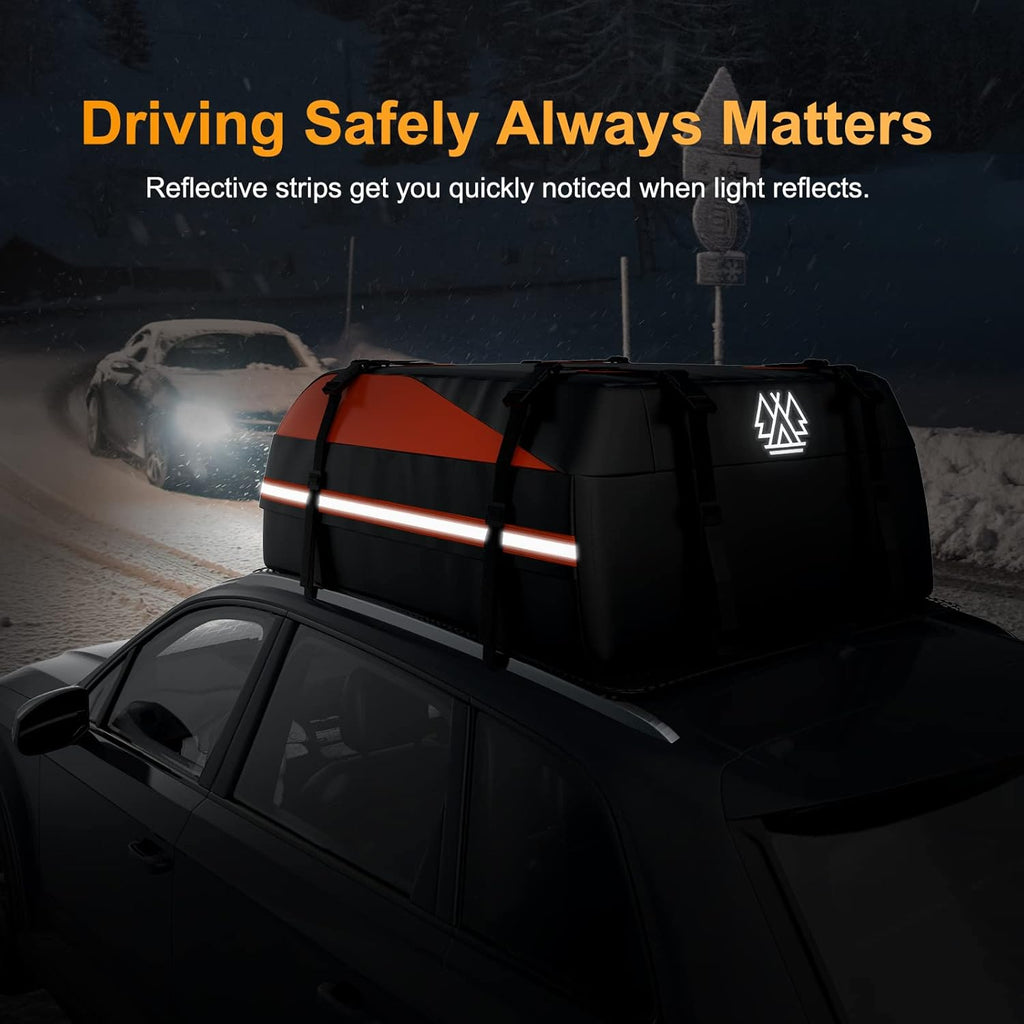 Waterproof 15 Cubic feet Car Rooftop Cargo Carrier Bag A76858