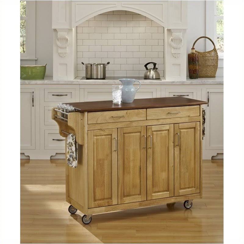Kitchen Cart with Oak Top X4689