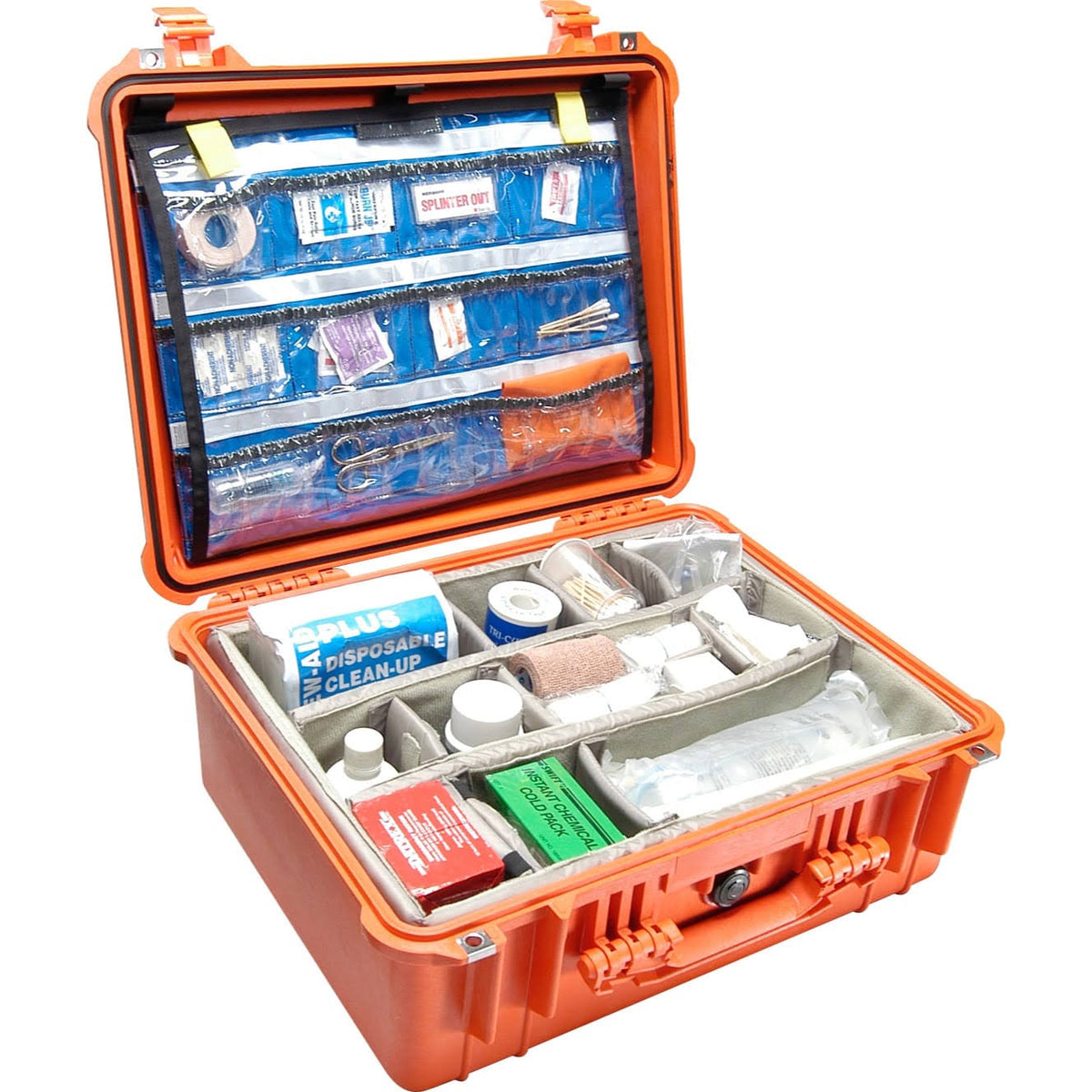 Orange Case with Lid Organizer and Dividers N343