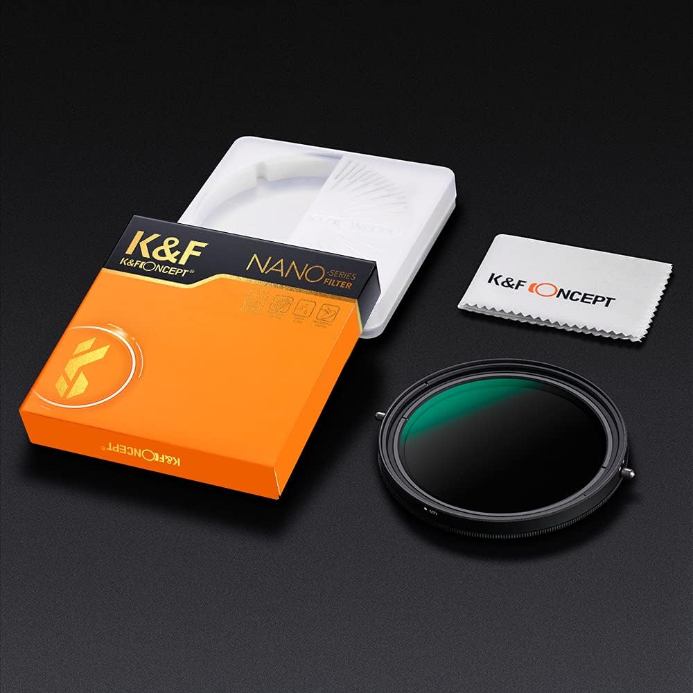 55mm Variable Fader ND2-ND32 ND Filter and CPL Circular Polarizing Filter 2 in 1 Pack of 2 O97753