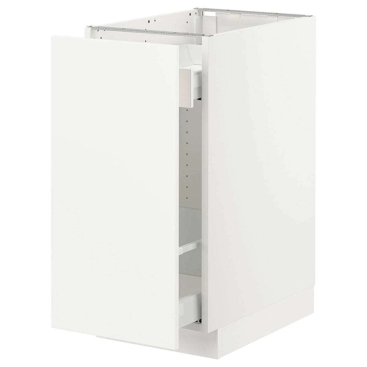 White Base Cabinet with Pull-Out Storage C876811