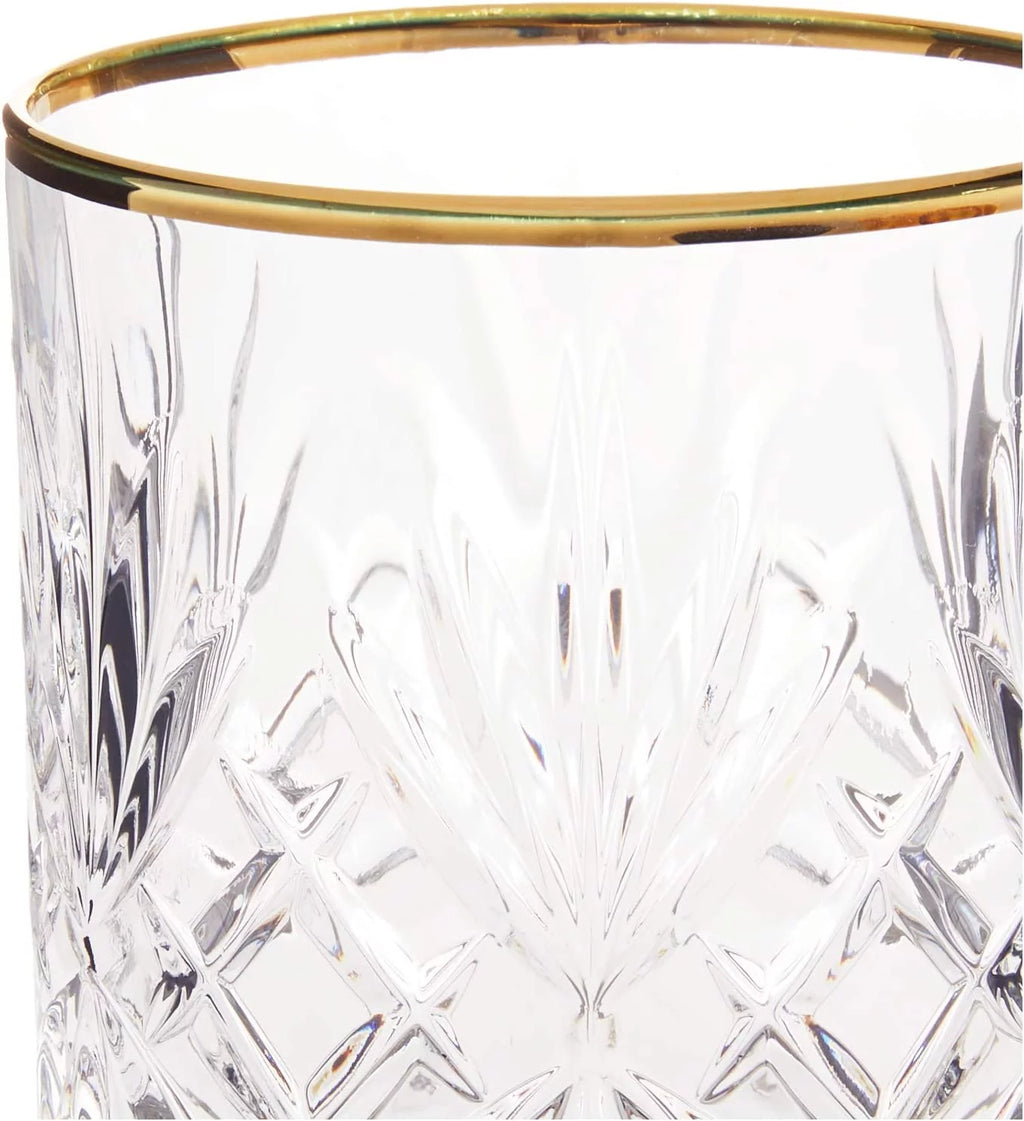 Crystal Double Old Fashion Beverage Glass Set of 4 K871