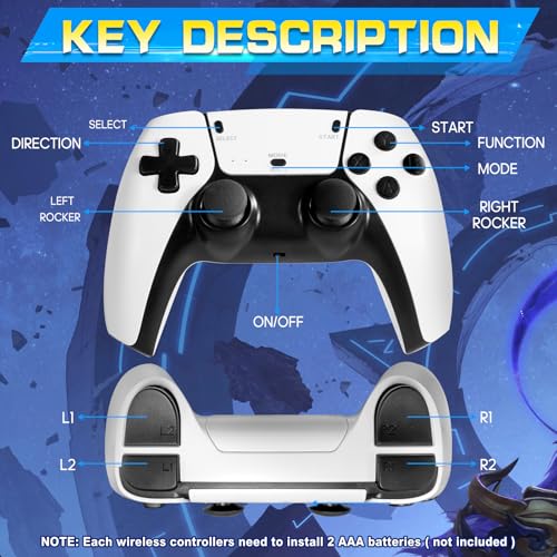 64GB Retro Game Stick with 2 Wireless Controllers Y495784