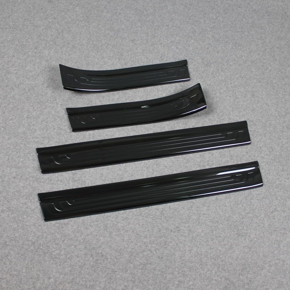 Black Stainless Door Sill Scuff Plate Trim Pack of 2 N39828