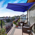 Light Beige Half Round Patio Umbrella C272