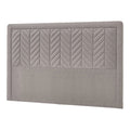 Beige Wood & Fabric King Size Headboard L35406
