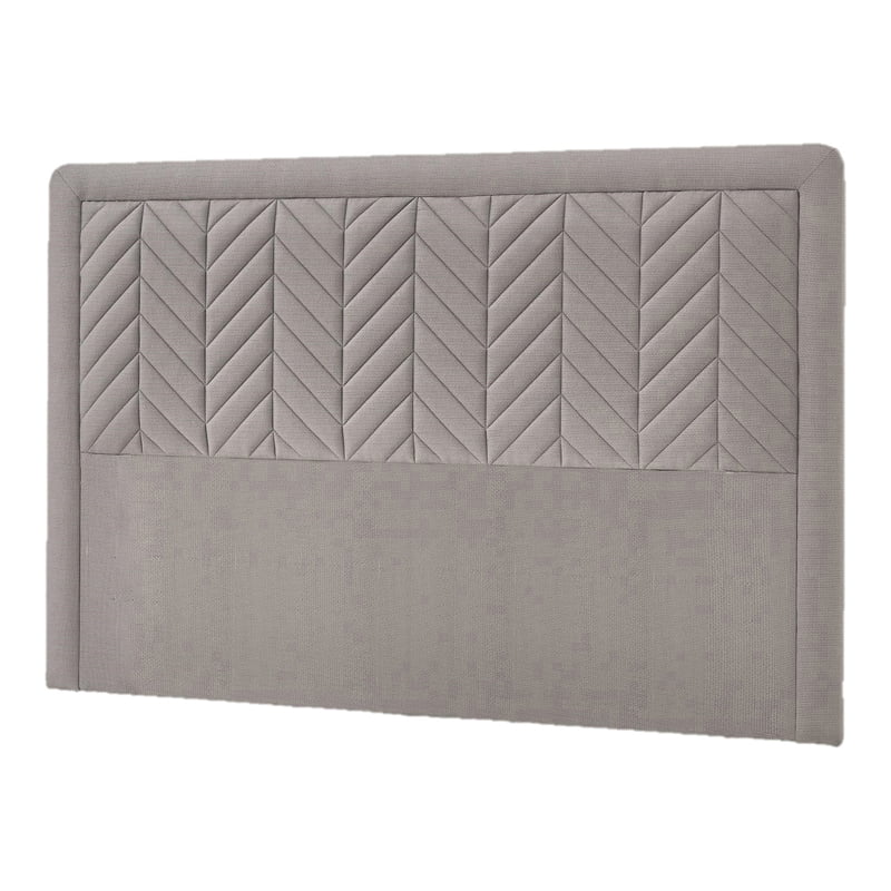 Beige Wood & Fabric King Size Headboard L35406