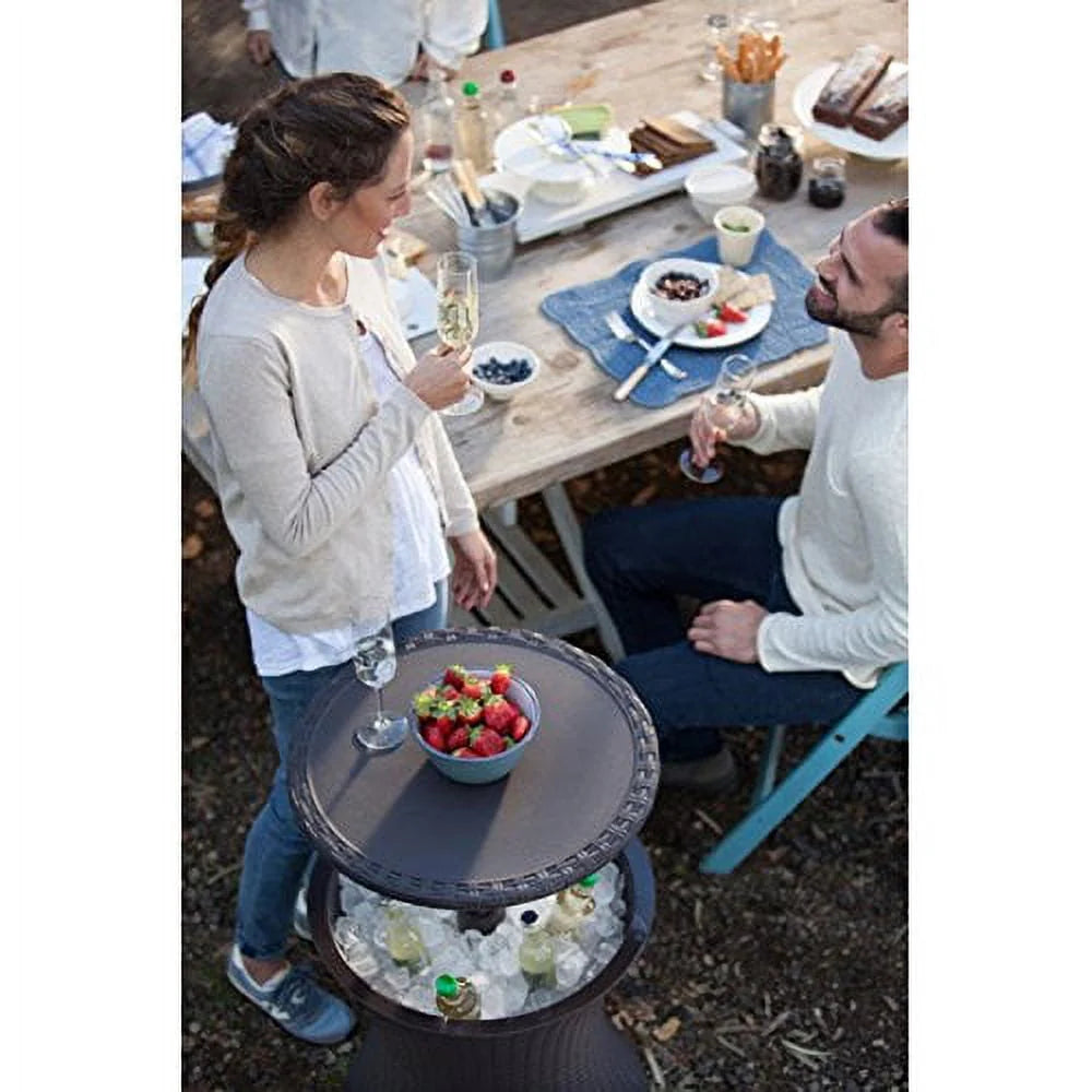 7.5 Gallon Resin Outdoor Beverage Cooler Table R704