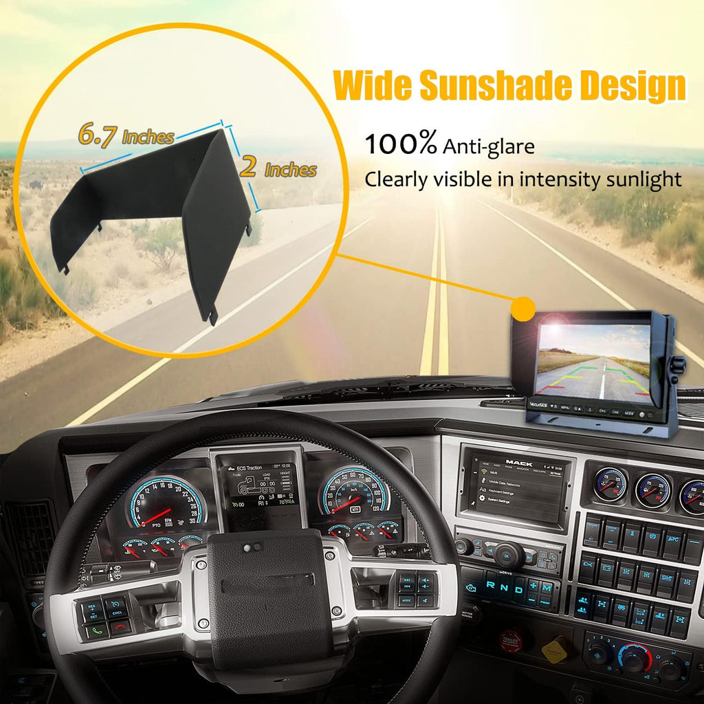 1080P HD Wired Backup Camera System with 7 IPS Monitor B5867