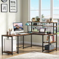 67" Computer Desk with Hutch P651