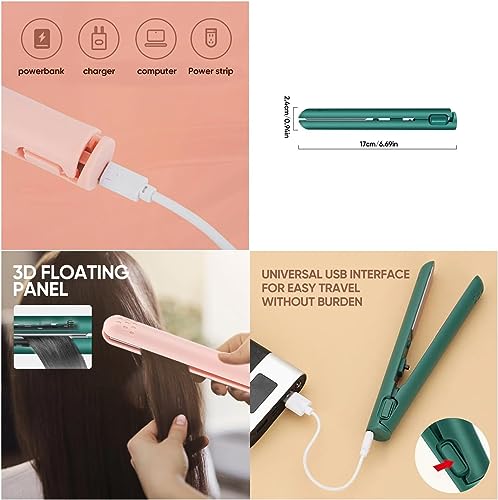 Mini Dual Purpose Cordless Curling Iron White Q8608
