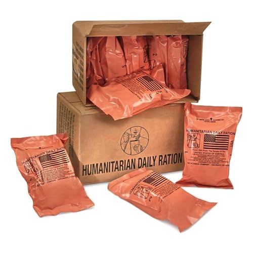 MRE 1 case of 10 pack/ 20 Humanitarian Meals Ready to Eat Q787159