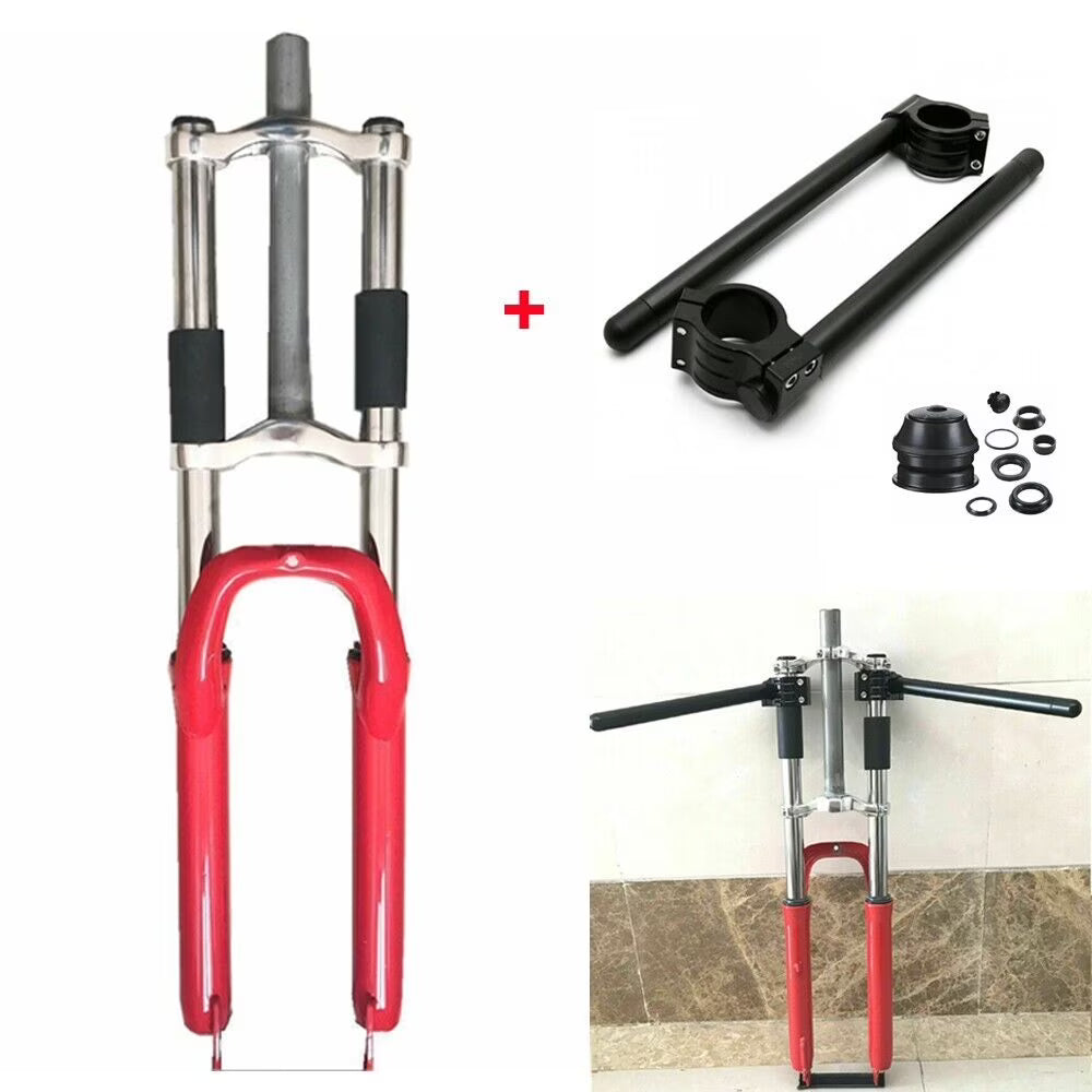 26" Triple Tree Suspension Fork & 29mm CNC Handle Bar Q112