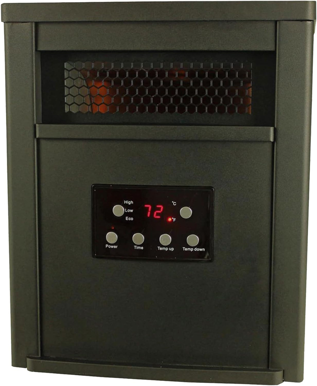 1500W Portable Electric Infrared Quartz Space Heater with Remote Control, Black (2 Pack) W849323