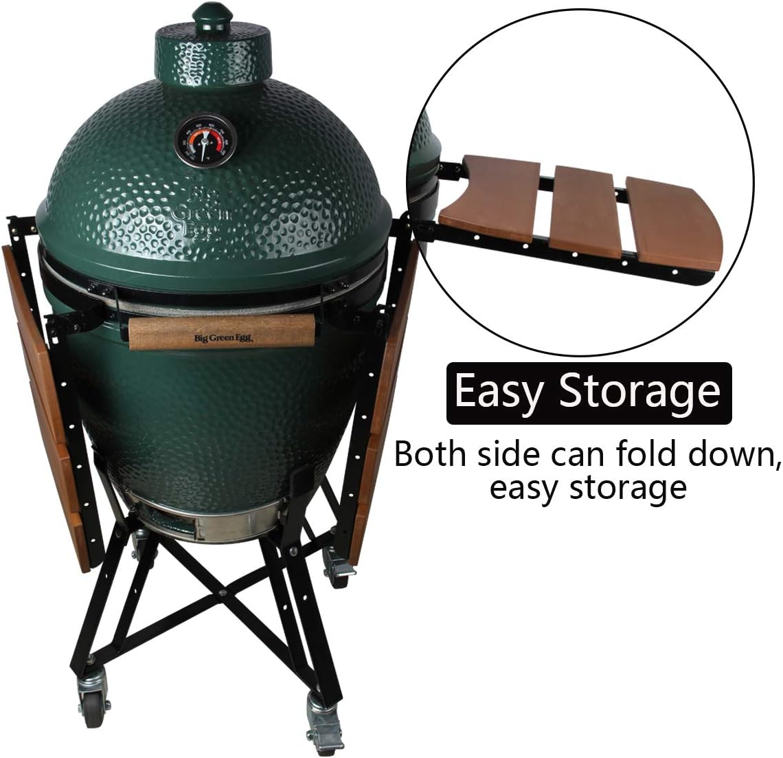 HDPE Folding Side Shelves for Big Green Egg, Set of 2 F2405