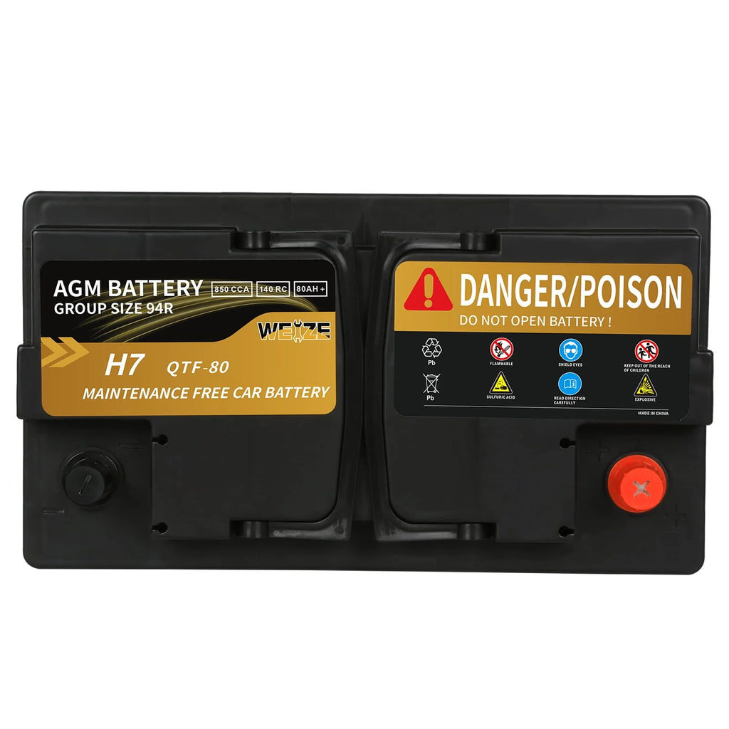 12v 80ah 850CCA Automotive Battery O403394