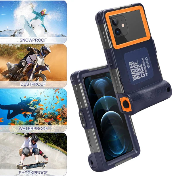 Waterproof Protective Case for Sony Xperia XA2 Plus and all Phones Up to 6.9 Inch with Lanyard O89889