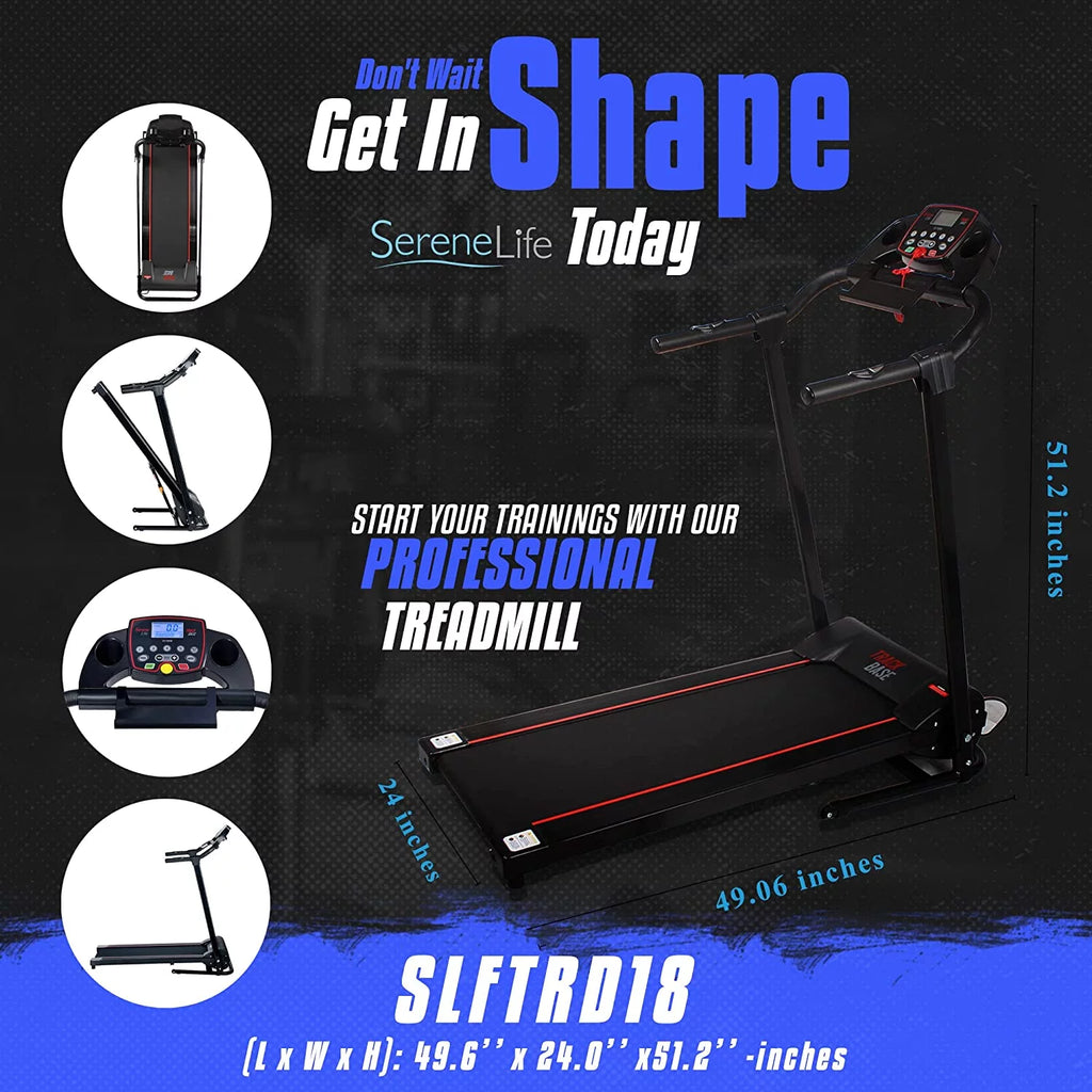 Foldable Treadmill with LCD D316386