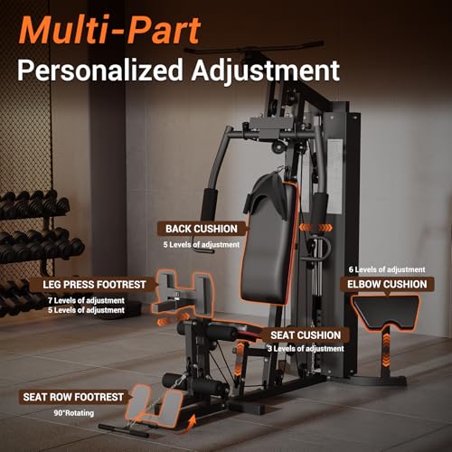 Multifunctional Full Body Workout Machine with 150LBS Weight Stack I34259