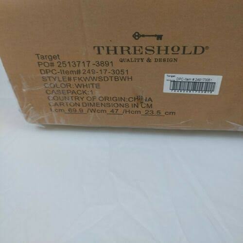 White End Table with Drawer D312